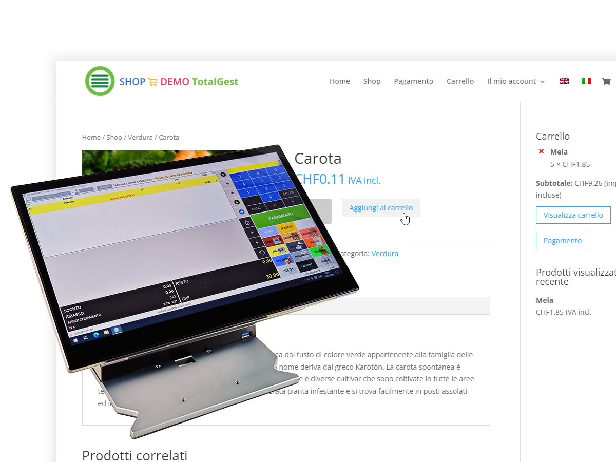 TotalGest per i negozi con vendita diretta offline e online