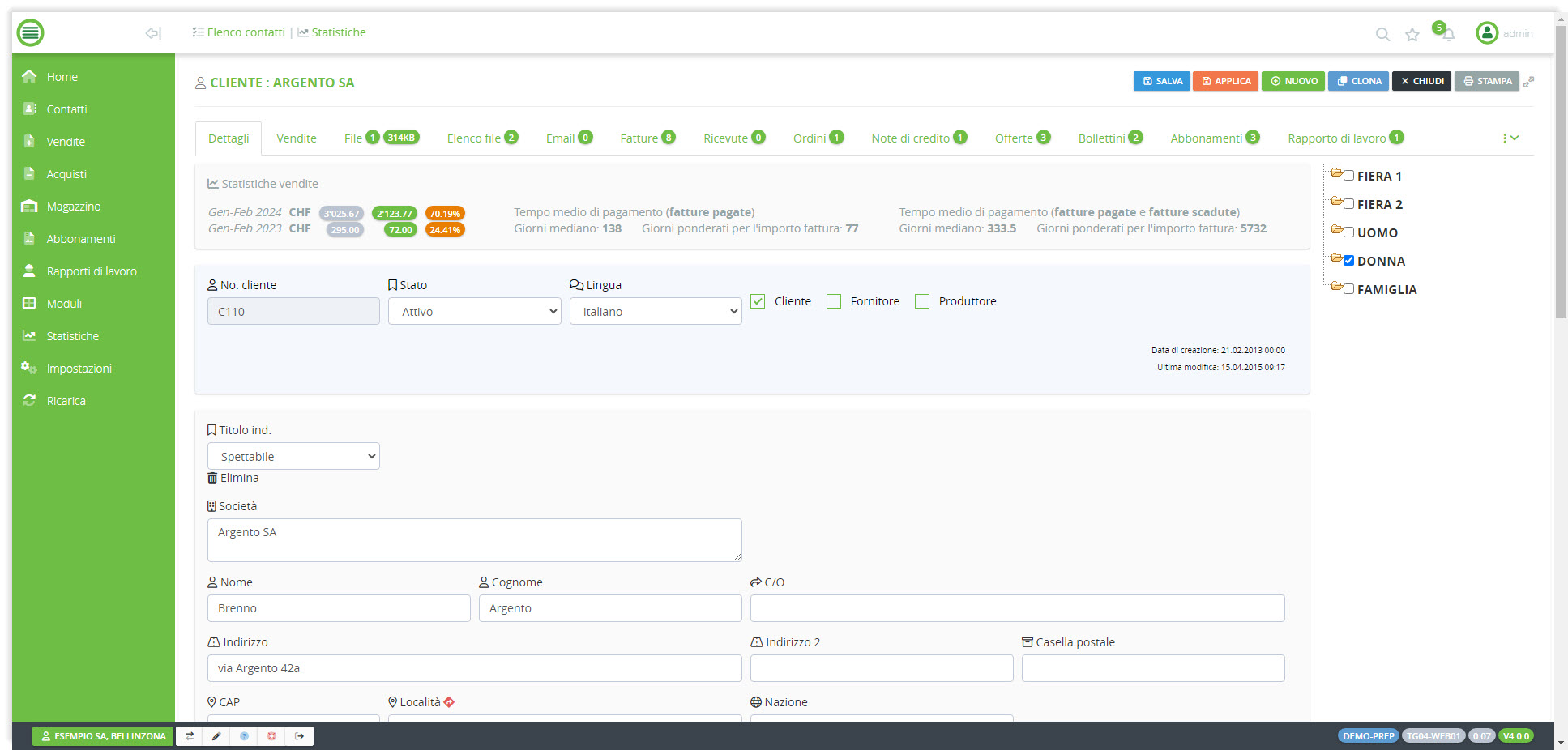 Le diverse funzionalità di TotalGest
